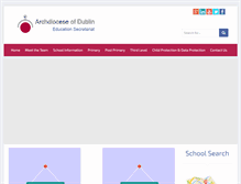 Tablet Screenshot of education.dublindiocese.ie